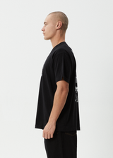 AFENDS Mens Moments - Boxy Tee - Black - Afends mens moments   boxy tee   black