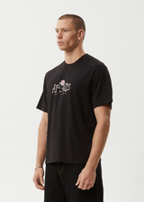 AFENDS Mens Smell The Roses - Retro Tee - Black - Afends mens smell the roses   retro tee   black
