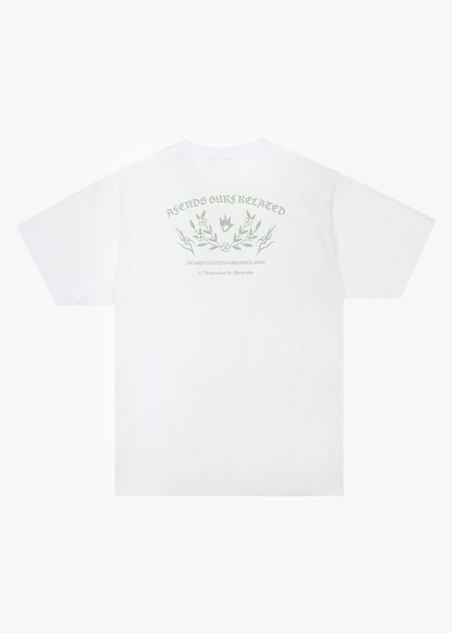 AFENDS Mens Surf Related - Boxy Tee - White