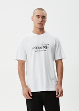 AFENDS Mens Dreamer - Retro Tee - White - Afends mens dreamer   retro tee   white