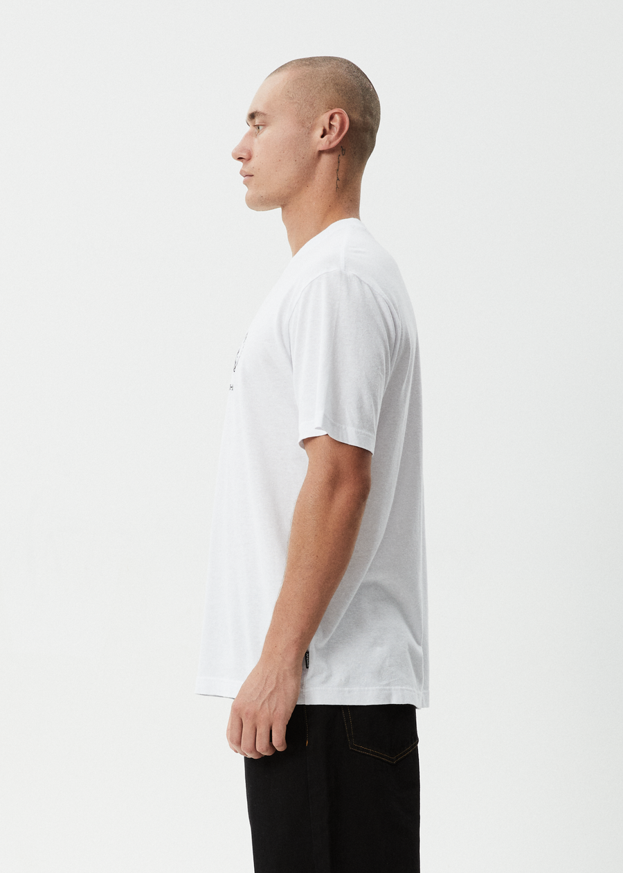 AFENDS Mens Dreamer - Retro Tee - White