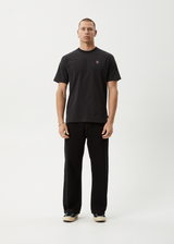 AFENDS Mens Kaleidodope - Retro Tee - Stone Black - Afends mens kaleidodope   retro tee   stone black