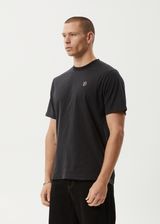 AFENDS Mens Kaleidodope - Retro Tee - Stone Black - Afends mens kaleidodope   retro tee   stone black