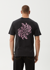 AFENDS Mens Kaleidodope - Retro Tee - Stone Black - Afends mens kaleidodope   retro tee   stone black