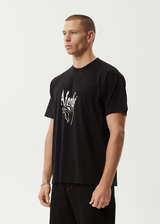 AFENDS Mens Magic Happens - Heavyweight Boxy Tee - Black - Afends mens magic happens   heavyweight boxy tee   black