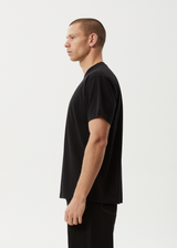 AFENDS Mens Magic Happens - Heavyweight Boxy Tee - Black - Afends mens magic happens   heavyweight boxy tee   black