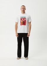 AFENDS Mens Dime Bag - Retro Tee - White - Afends mens dime bag   retro tee   white