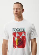 AFENDS Mens Dime Bag - Retro Tee - White - Afends mens dime bag   retro tee   white