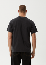 AFENDS Mens Mace Life - Boxy Tee - Stone Black - Afends mens mace life   boxy tee   stone black