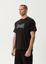 AFENDS Mens Mental - Boxy Tee - Black - Afends mens mental   boxy tee   black