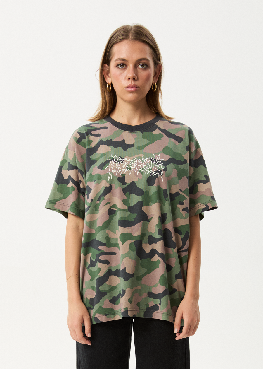 AFENDS Mens Hidden - Boxy Tee - Hidden