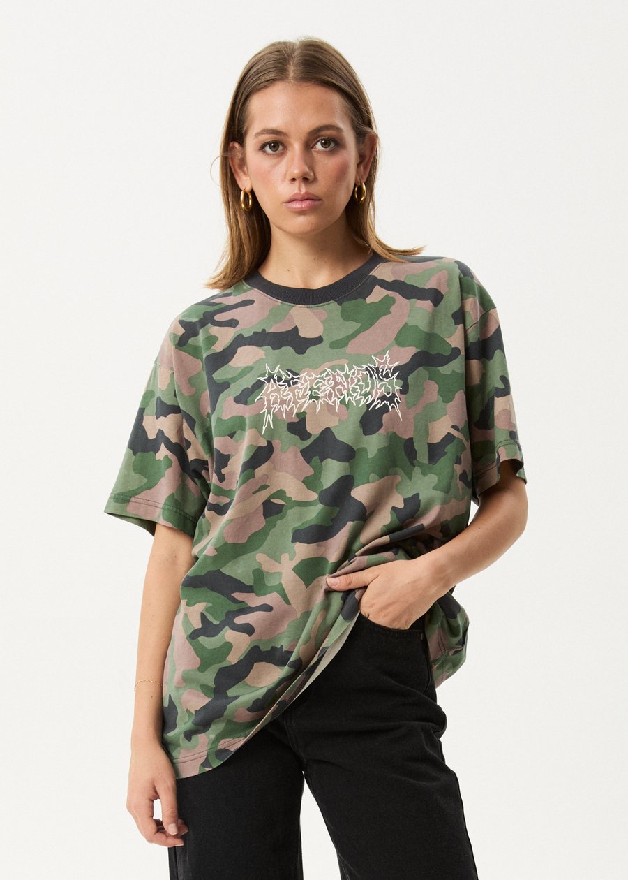 AFENDS Mens Hidden - Boxy Tee - Hidden