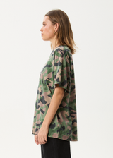 AFENDS Mens Hidden - Boxy Tee - Hidden - Afends mens hidden   boxy tee   hidden