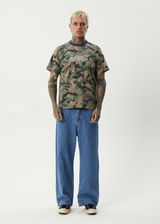 AFENDS Mens Hidden - Boxy Tee - Hidden - Afends mens hidden   boxy tee   hidden