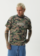 AFENDS Mens Hidden - Boxy Tee - Hidden - Afends mens hidden   boxy tee   hidden