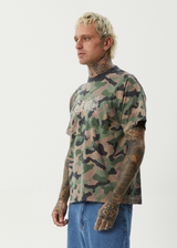 AFENDS Mens Hidden - Boxy Tee - Hidden - Afends mens hidden   boxy tee   hidden