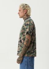 AFENDS Mens Hidden - Boxy Tee - Hidden - Afends mens hidden   boxy tee   hidden