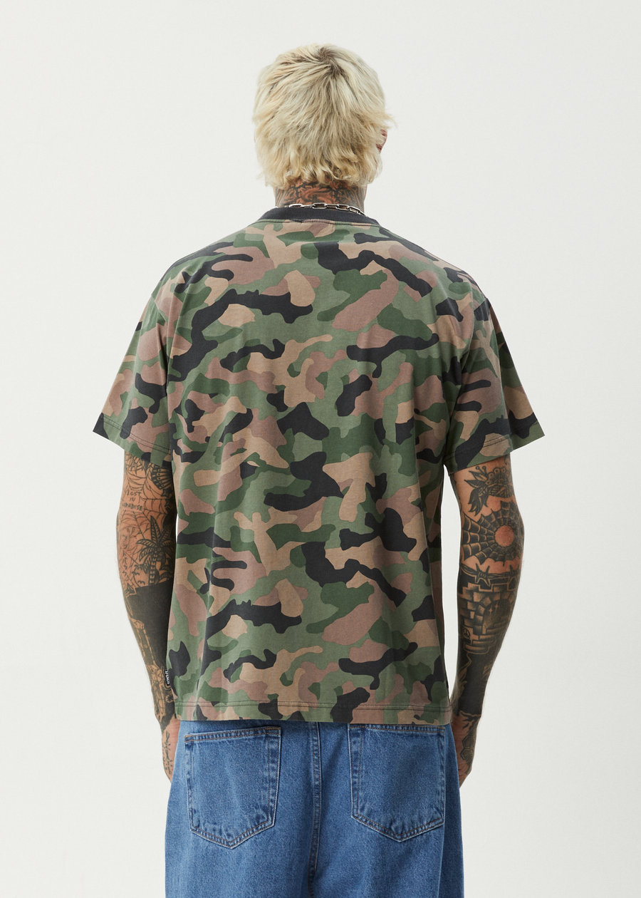 AFENDS Mens Hidden - Boxy Tee - Hidden