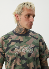 AFENDS Mens Hidden - Boxy Tee - Hidden - Afends mens hidden   boxy tee   hidden