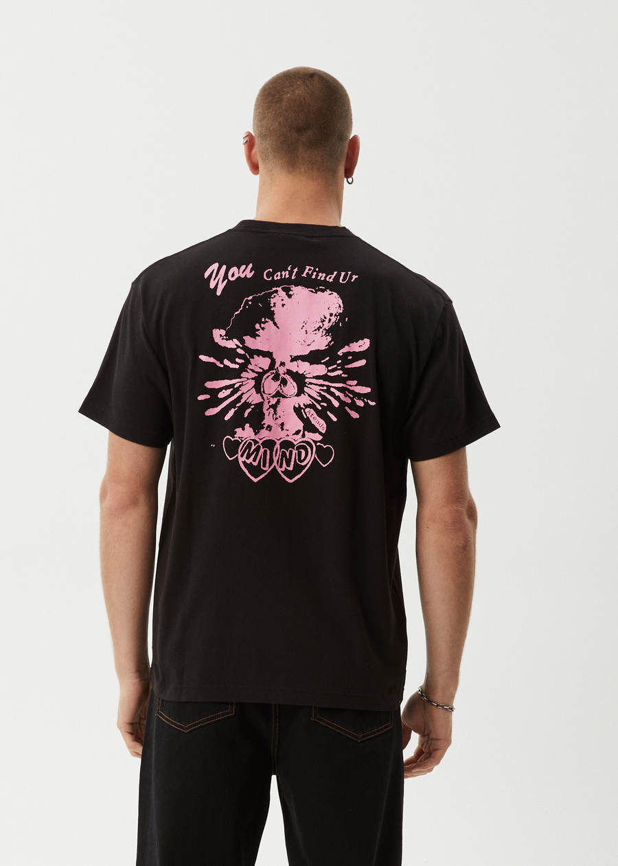AFENDS Mens Mind Blow - Boxy Tee - Black