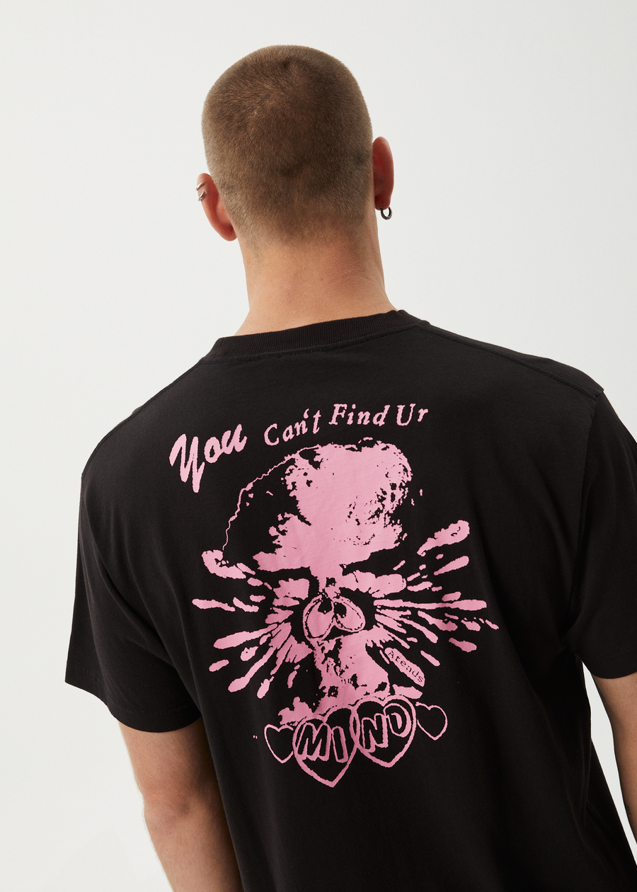 AFENDS Mens Mind Blow - Boxy Tee - Black