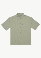 AFENDS Mens Candy - Short Sleeve Shirt - Oil Green - Afends mens candy   short sleeve shirt   oil green