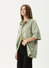 AFENDS Mens Candy - Short Sleeve Shirt - Oil Green - Afends mens candy   short sleeve shirt   oil green