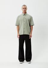 AFENDS Mens Candy - Short Sleeve Shirt - Oil Green - Afends mens candy   short sleeve shirt   oil green