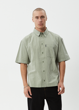 AFENDS Mens Candy - Short Sleeve Shirt - Oil Green - Afends mens candy   short sleeve shirt   oil green