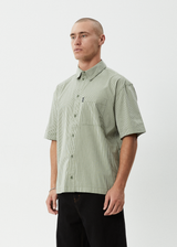 AFENDS Mens Candy - Short Sleeve Shirt - Oil Green - Afends mens candy   short sleeve shirt   oil green