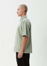 AFENDS Mens Candy - Short Sleeve Shirt - Oil Green - Afends mens candy   short sleeve shirt   oil green