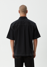 AFENDS Mens Flame - Short Sleeve Shirt - Black - Afends mens flame   short sleeve shirt   black