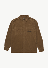 AFENDS Mens Welcome Back - Long Sleeve Shirt - Fossil - Afends mens welcome back   long sleeve shirt   fossil