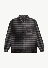 AFENDS Mens Darkness - Long Sleeve Shirt - Black Check - Afends mens darkness   long sleeve shirt   black check