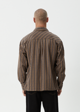 AFENDS Mens Hometown - Long Sleeve Shirt - Coffee - Afends mens hometown   long sleeve shirt   coffee