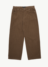 AFENDS Mens Welcome Back - Corduroy Baggy Pant - Fossil - Afends mens welcome back   corduroy baggy pant   fossil