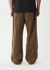 AFENDS Mens Welcome Back - Corduroy Baggy Pant - Fossil - Afends mens welcome back   corduroy baggy pant   fossil