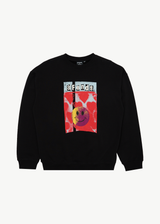AFENDS Mens Dime Bag - Crew Neck Jumper - Black - Afends mens dime bag   crew neck jumper   black