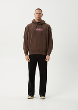 AFENDS Mens Mace - Hoodie - Coffee - Afends mens mace   hoodie   coffee