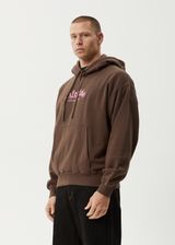 AFENDS Mens Mace - Hoodie - Coffee - Afends mens mace   hoodie   coffee