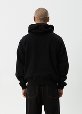 AFENDS Mens Smell The Roses - Boxy Hoodie - Black - Afends mens smell the roses   boxy hoodie   black