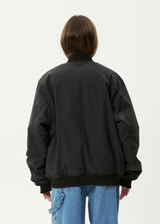 AFENDS Mens No More Bombs - Bomber Jacket - Black - Afends mens no more bombs   bomber jacket   black