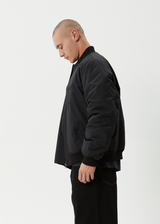 AFENDS Mens No More Bombs - Bomber Jacket - Black - Afends mens no more bombs   bomber jacket   black