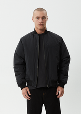 AFENDS Mens No More Bombs - Bomber Jacket - Black - Afends mens no more bombs   bomber jacket   black