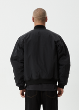 AFENDS Mens No More Bombs - Bomber Jacket - Black - Afends mens no more bombs   bomber jacket   black