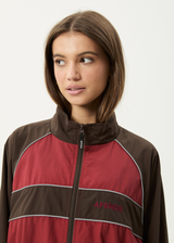 AFENDS Mens Spicy - Sports Spray Jacket - Burgundy - Afends mens spicy   sports spray jacket   burgundy