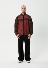 AFENDS Mens Spicy - Sports Spray Jacket - Burgundy - Afends mens spicy   sports spray jacket   burgundy