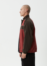 AFENDS Mens Spicy - Sports Spray Jacket - Burgundy - Afends mens spicy   sports spray jacket   burgundy