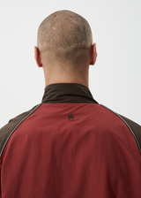 AFENDS Mens Spicy - Sports Spray Jacket - Burgundy - Afends mens spicy   sports spray jacket   burgundy