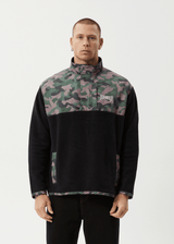 AFENDS Mens Hidden - Fleece Pullover - Hidden - Afends mens hidden   fleece pullover   hidden